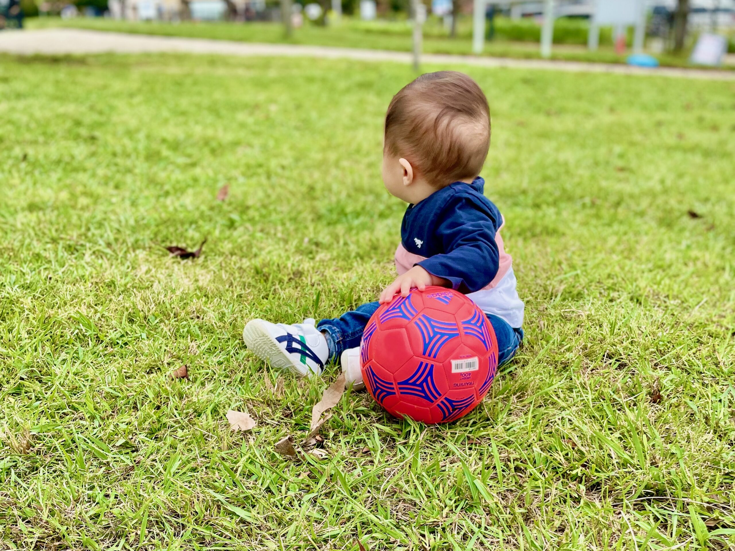 Luca with soccer ball